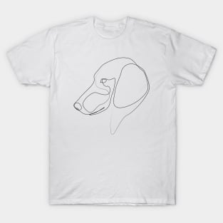 Dachshund - one line drawing T-Shirt